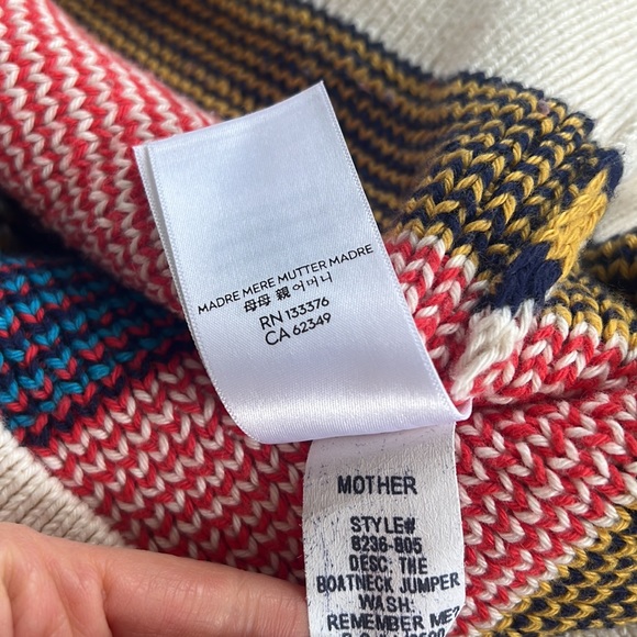 MOTHER Boatneck Jumper in Remember Me Sweater M - Picture 5 of 7